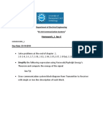 Homework - 1 Communication Systems