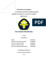 Pengambilan Keputusan Dengan Menggunakan Metode Net Present Value Dan Pohon Keputusan