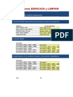 Las Funciones Espacios y Limpiar