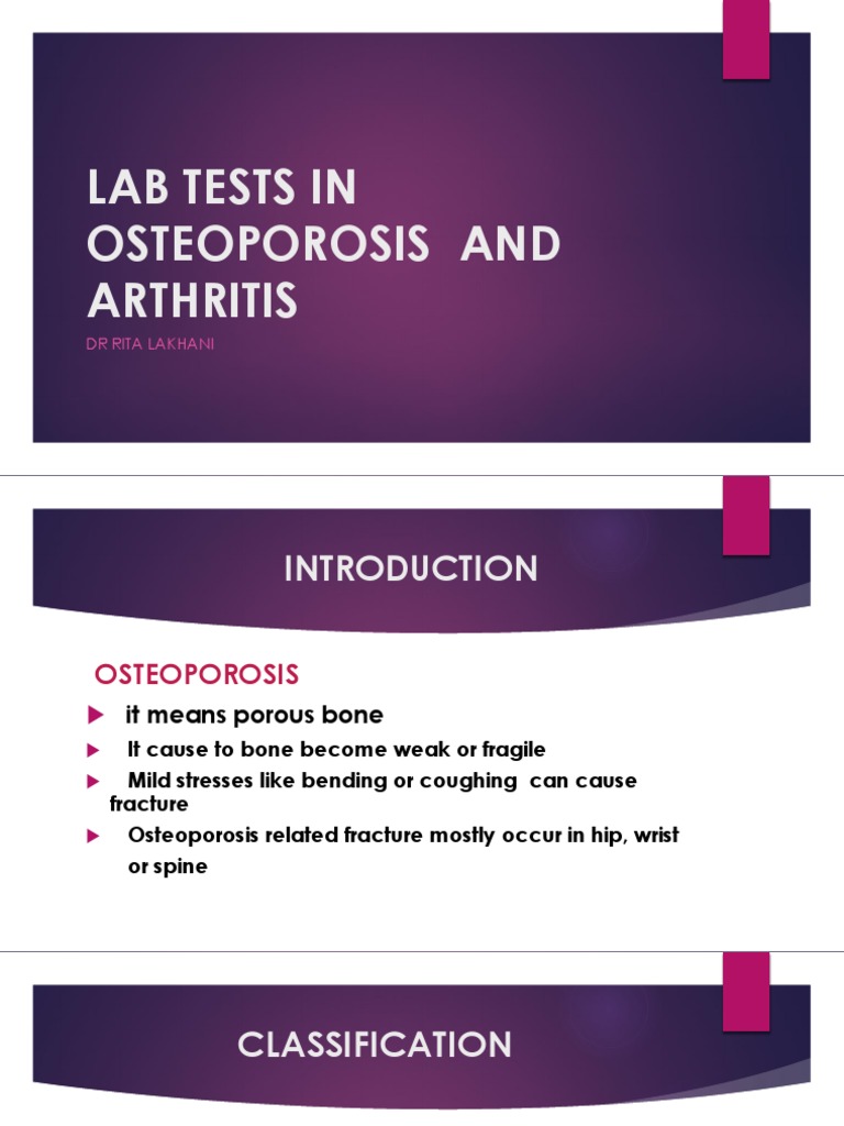Osteoporosis Lab PDF Osteoporosis Bone