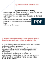 Some Practice Questions On Money Demand