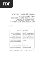 SICSÚ, João. A tese da independência do banco central e a estabilidade de preços - uma aplicaçao do método