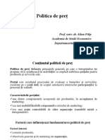 Curs 8 - Politica de Pret