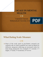 Rating Scale in Mental Health