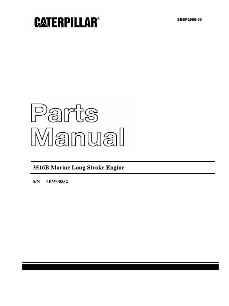 Operation Manual Caterpillar 3516b