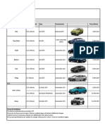 Suzuki Price List