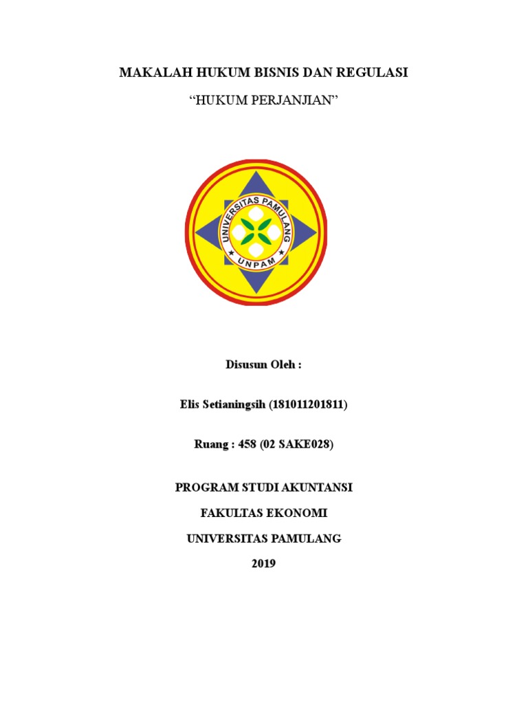 Makalah Hukum Bisnis Dan Regulasi