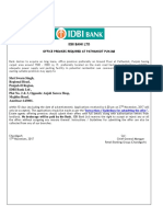 Idbi Bank Office Premises Required