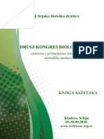 DRUGI KONGRES BIOLOGA SRBIJE Knjiga Sazetaka PDF