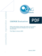 CSERGE Impact Evaluation Report