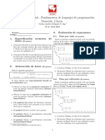 Examen parcial - Fundamentos de lenguajes