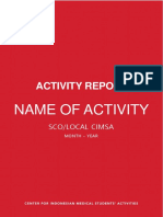 (Activity Report) Nama Aktivitas - Lokal - Bulan Aktivitas Berlangsung