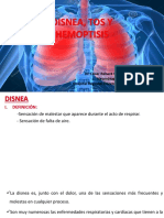 Disnea Tos y Hemoptisis