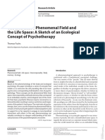 The Interactive Phenomenal Field and The Life Space: A Sketch of An Ecological Concept of Psychotherapy