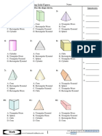 Identifying Solid Shapes