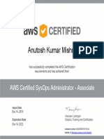 AWS Certified SysOps Administrator - Associate Certificate PDF