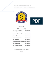 Laporan Praktikum Mikrobiologi Pengamatan Ddengan Metode MPN Sampel Air Pdam