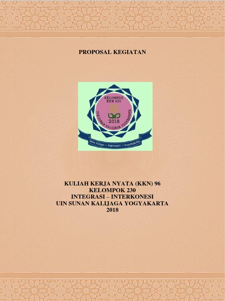 Proposal Kegiatan KKN 230 | PDF
