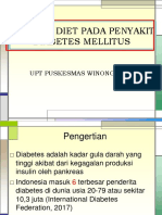 Peranan Diet Pada Penyakit Diabetes Mellitus
