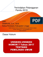 Prosedur Penindakan Pelanggaran Dalam PEMILU