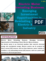 Electric Motor Rewinding Business. Emerging Investment Opportunities in Rewinding of Burnt Electric Motors Industry-721996 PDF