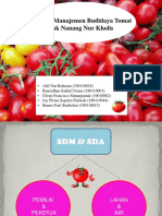 Presentasi Manajemen Produksi Tomat