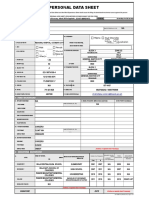 CS Form No. 212 Revised Personal Data Sheet - MJ11519