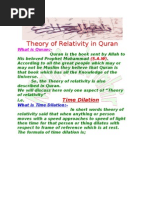 Download Theory of Relativity in Quran Assignment by muzammalsafdar SN44123488 doc pdf