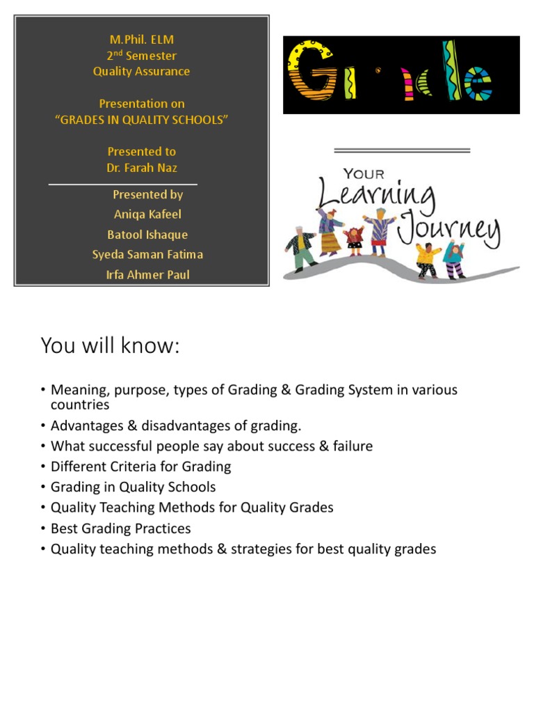 Grading Systems in Quality Education | PDF | Educational Assessment ...