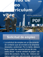 Solicitud y Curriculum