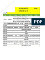 B-Green Oct Schedule PDF