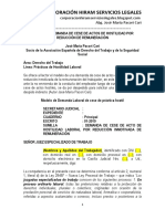 Modelo Demanda Cese Hostilidad Reducción Remuneración - Autor José María Pacori Cari