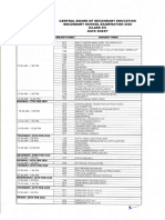 Cbse Datesheet 12 2020 PDF