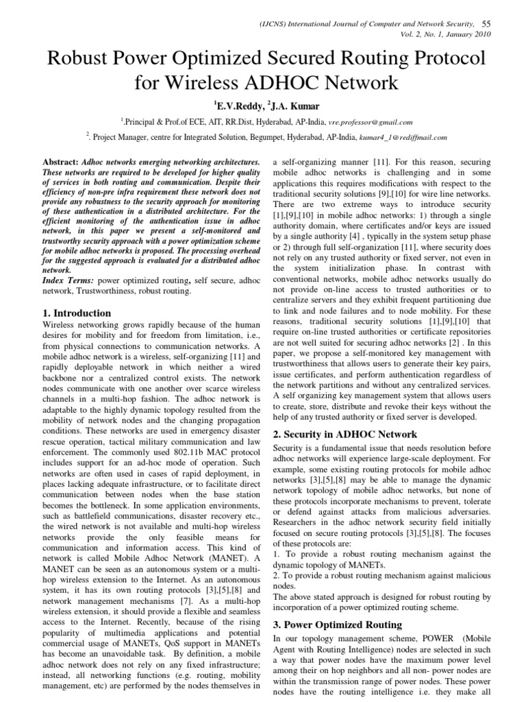 100111 | PDF | Wireless Ad Hoc Network | Routing