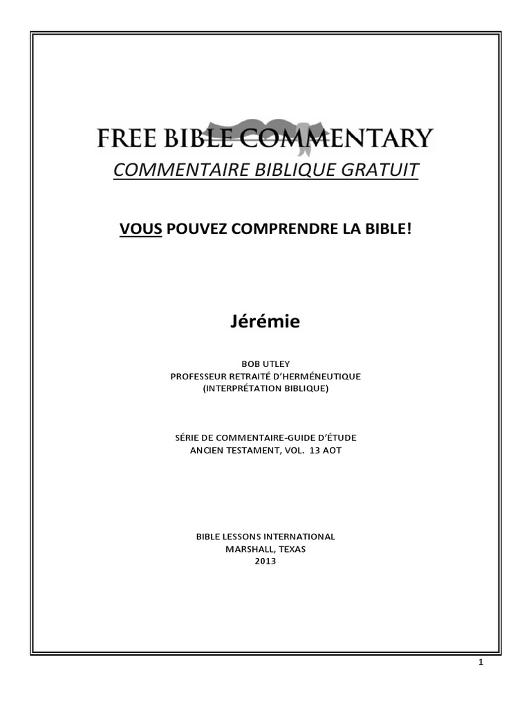 Free bible commentary pdf verbe h breu