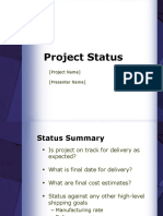 Project Status Report Presentation