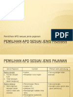 Pemilihan APD Sesuai Jenis Pajanan