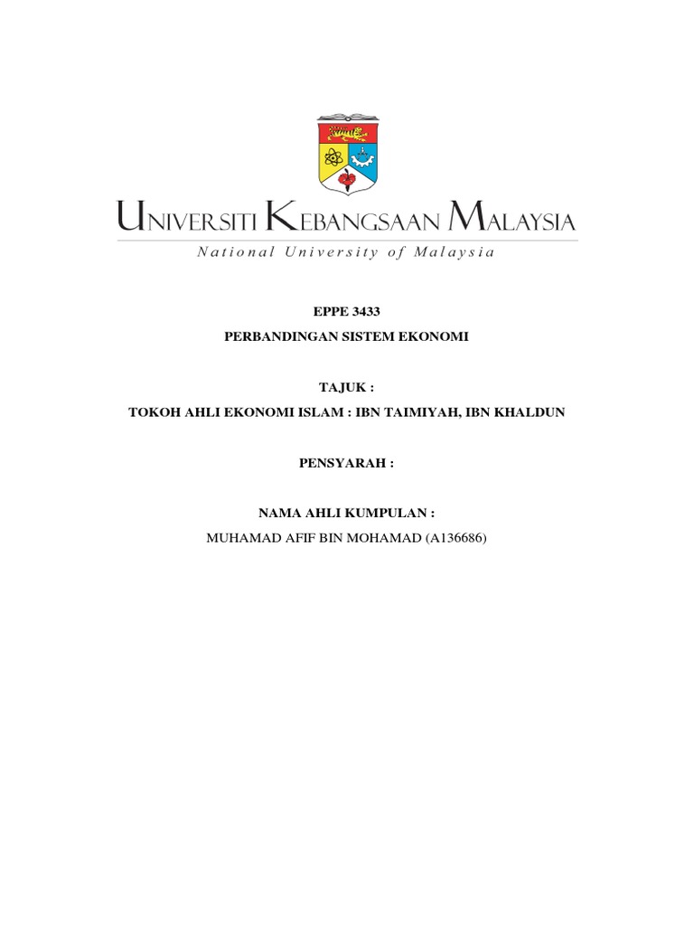 Kajian Ibn Khaldun Dan Ibn Taimiyyah Pdf