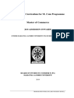 M Com Syllabus May 2019 PDF