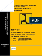 SE DJBM 06 2019 - Revisi 1 Spesifikasi Umum 2018 PDF