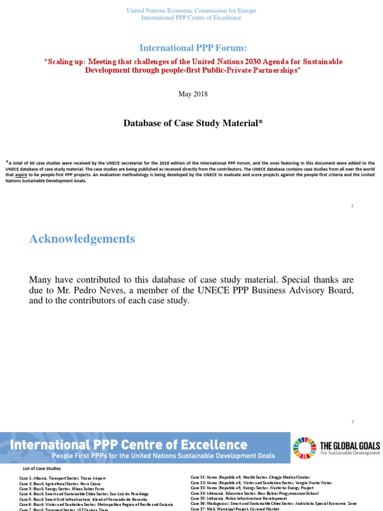 Case Study Database 2018 PDF | PDF | Public–Private Partnership | Solar ...