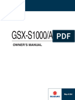 Suzuki GSX-S1000&F Operator's Manual (2016-)
