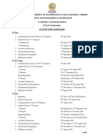 SoET B.Tech. Academic Calender 2018 19 PDF