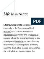 Life Insurance - Wikipedia PDF