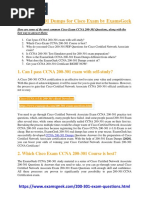 CCNA 200-301 Dumps For Cisco Exam by ExamsGeek