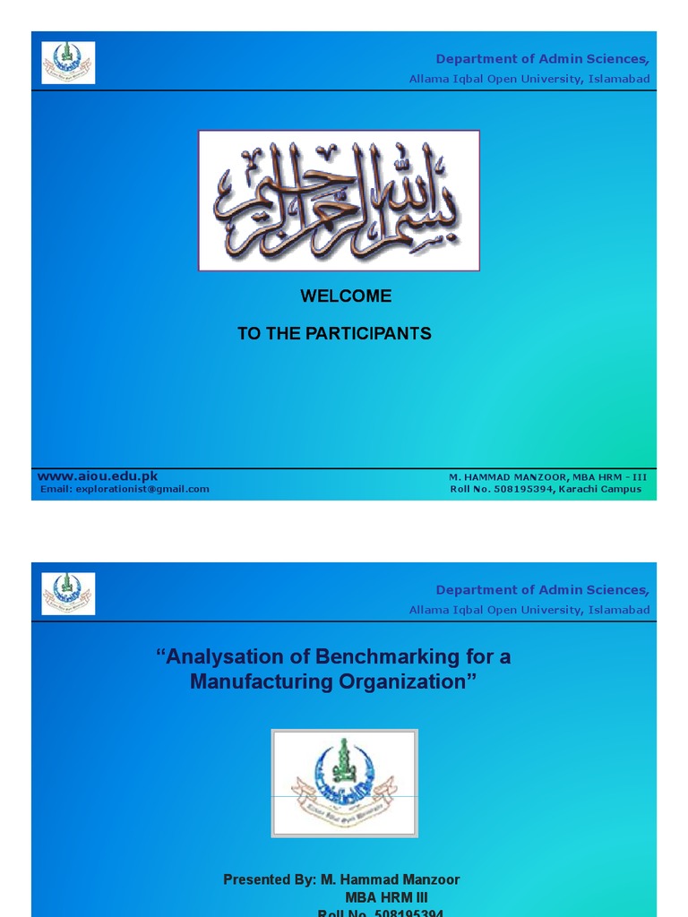 Total Quality Managment Presentation by Hammad - Spring - 2010 | PDF ...