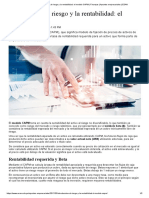 Introducción Al Riesgo y La Rentabilidad - El Modelo CAPM - Finanzas - Apuntes Empresariales - ESAN