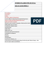 Neral Studies Syllabus For JKC PDF