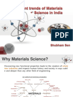 Current Trends of Materials Science in India