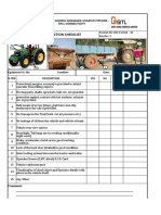 TRACTOR INSPECTION CHECKLIST FOR RFCL CONNECTIVITY PIPELINE